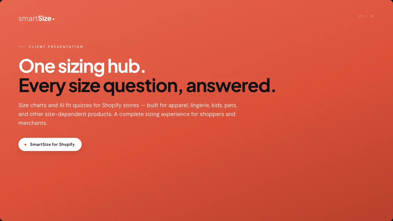 SmartSize pitch cover slide