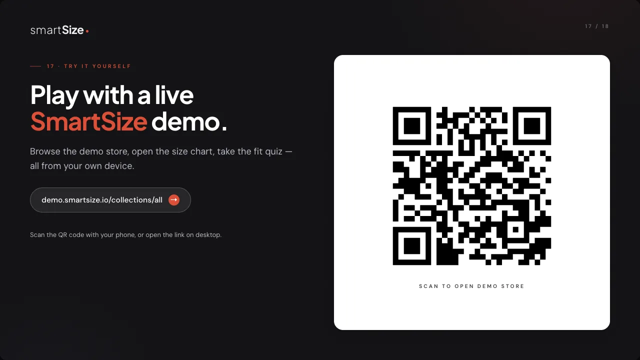 Demo and installation links slide